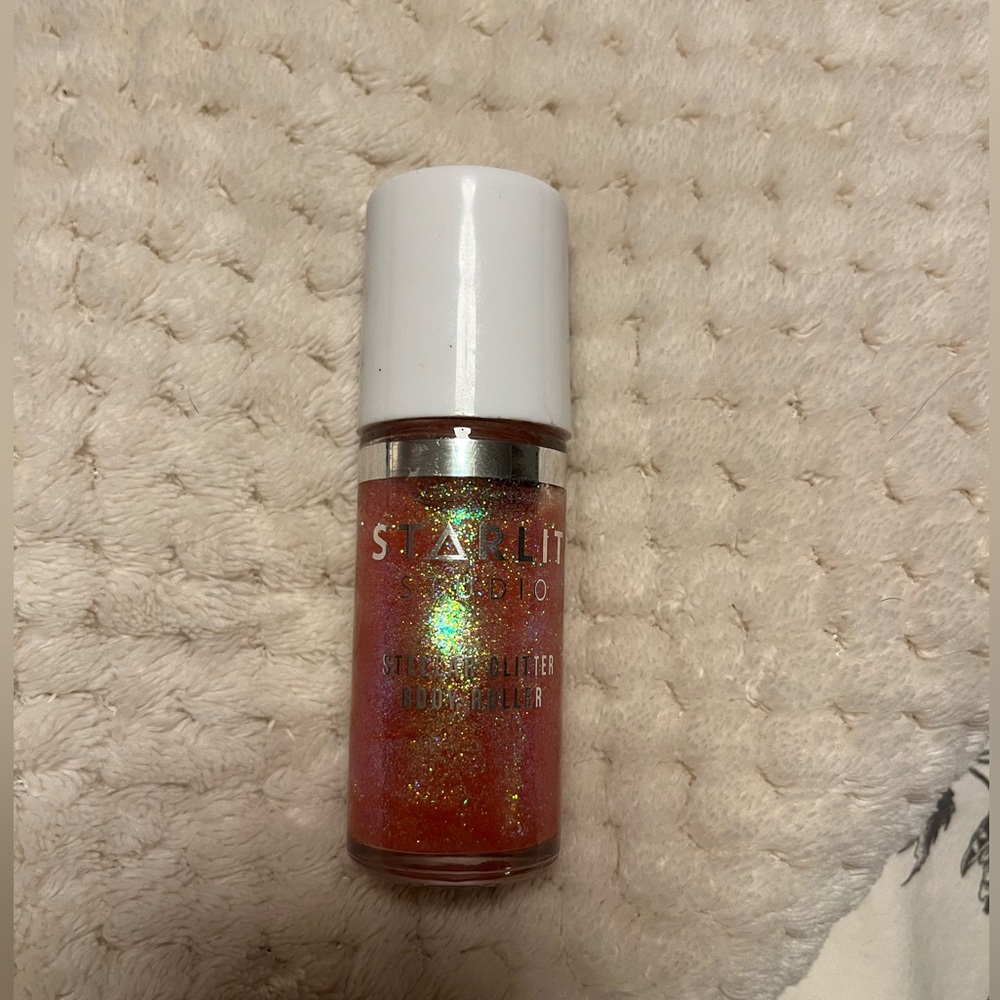 Pink body glitter